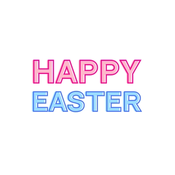 Free Colorful Happy Easter Text to Edit Online