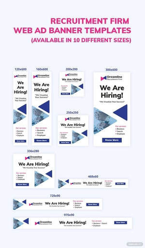 Recruitment Firm Web Ads Template