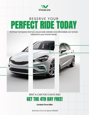 Free Car Rental Marketing Flyer Template to Edit Online
