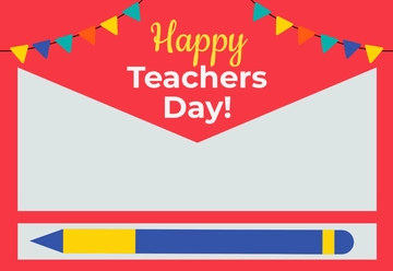 Free Teachers Day Gift Card Template to Edit Online