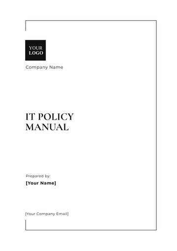 Free IT Policy Manual Template to Edit Online