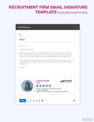 Recruitment Firm Email Signature Template