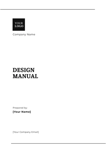 Free Design Manual Template to Edit Online