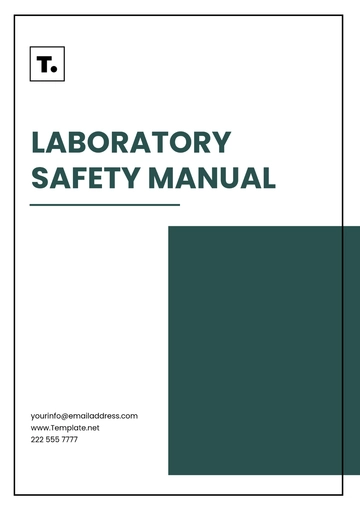 Free Laboratory Safety Manual Template to Edit Online