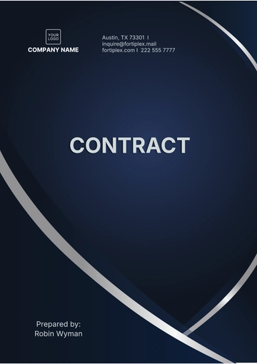Free Contract Template to Edit Online
