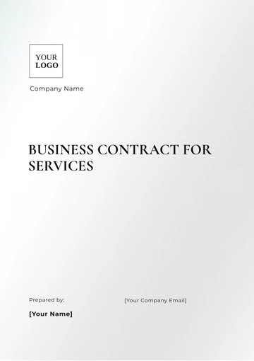 Free Business Contract for Services Template to Edit Online