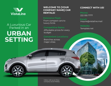 Free Car Rental Business Brochure Template to Edit Online