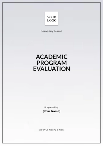 Free Academic Program Evaluation Template to Edit Online