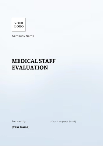 Free Medical Staff Evaluation Template to Edit Online