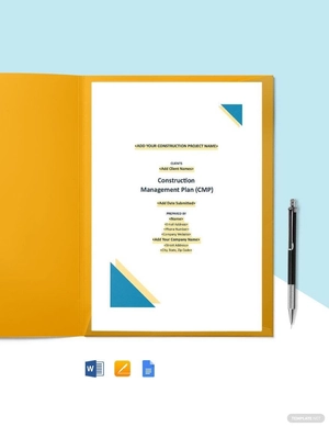 Printable Construction Management Template