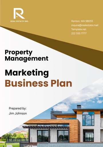 Free Property Management Marketing Business Plan Template to Edit Online