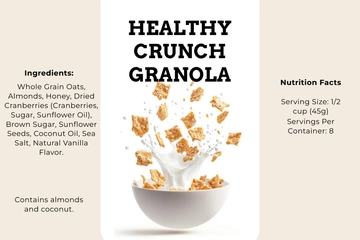 Free Blank Food Label Template to Edit Online