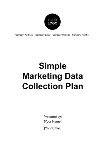 Free Simple Marketing Data Collection Plan Template to Edit Online