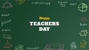 Free Happy Teachers Day Background Template to Edit Online