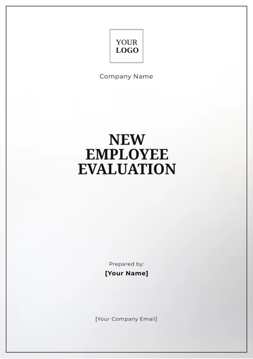 Free New Employee Evaluation Template to Edit Online