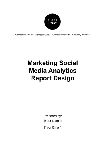 Free Marketing Social Media Analytics Report Design Template to Edit Online