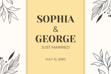 Free Minimalist Wedding Label Template to Edit Online