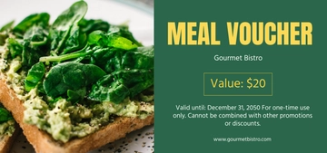 Free Basic Meal Voucher Template to Edit Online