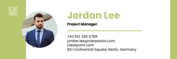Free Modern Minimalist Email Signature Template to Edit Online
