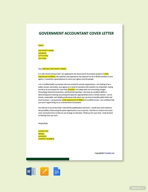 Government Accountant Cover Letter