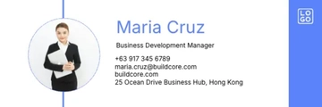 Free Company Email Signature Template to Edit Online