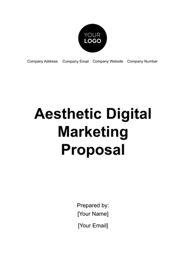 Free Aesthetic Digital Marketing Proposal Template to Edit Online