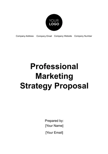 Free Professional Marketing Strategy Proposal Template to Edit Online