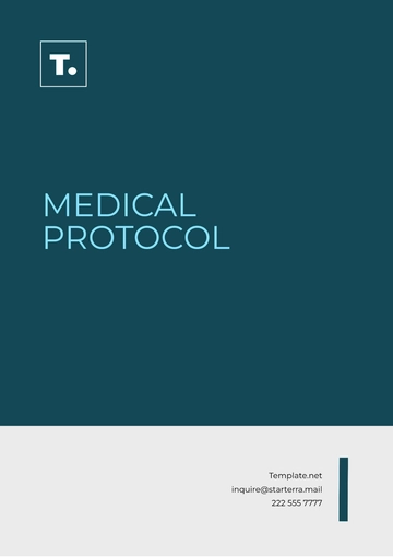Free Sample Medical Protocol Template to Edit Online