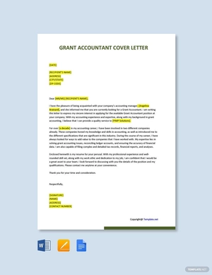 Grant Accountant Cover Letter