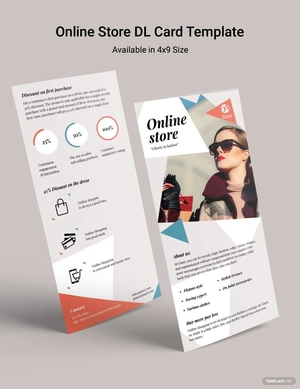 Online Store DL Card Template