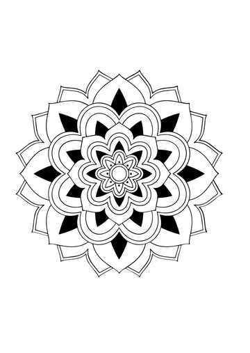 Free Onam Flower Drawing Template to Edit Online