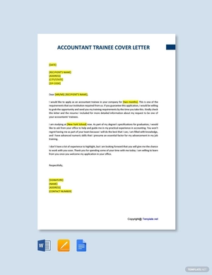 Accountant Trainee Cover Letter
