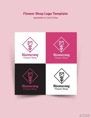 Flower Shop Logo Template