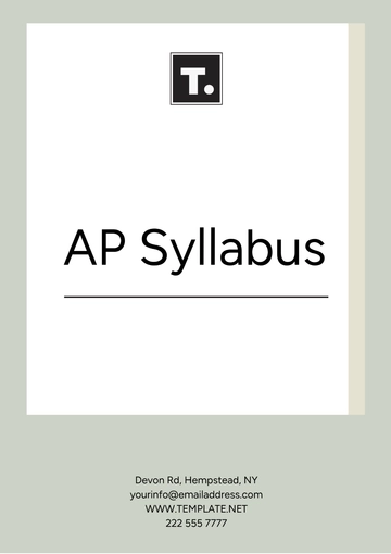 Free AP Syllabus Template to Edit Online