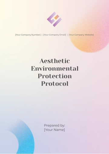 Free Aesthetic Environmental Protection Protocol Template to Edit Online