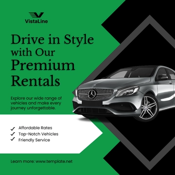 Free Car Rental Instagram Post Templatetal-instagram-post to Edit Online