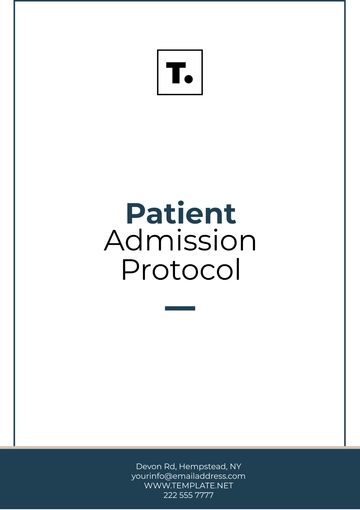 Free Patient Admission Protocol Template to Edit Online
