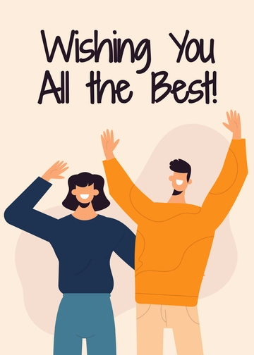 Free Custom Farewell Card Template to Edit Online