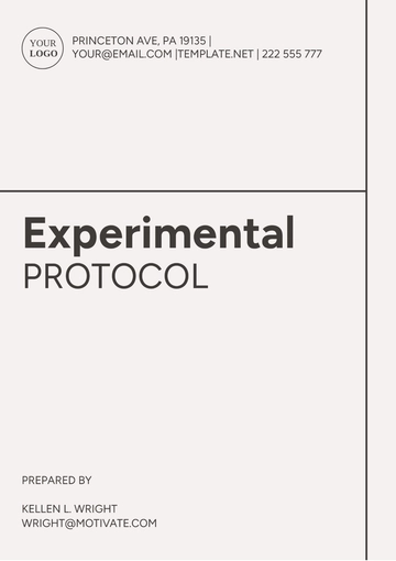 Free Experimental Protocol Template to Edit Online