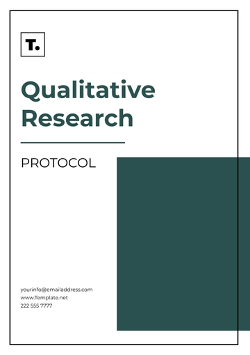 Free Qualitative Research Protocol Template to Edit Online