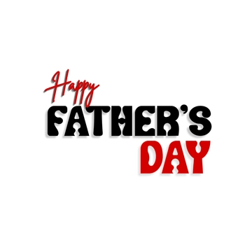 Free Happy Father's Day Typography Clipart to Edit Online