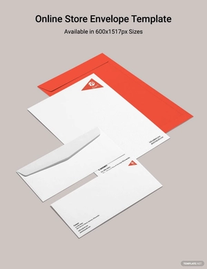 Online Store Envelope Template Online Store Envelope Template