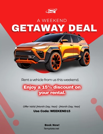 Free Car Rental Campaign Flyer Template to Edit Online