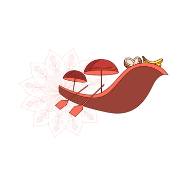 Free Onam Boat Clipart Template to Edit Online