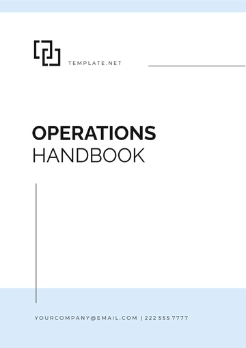 Free Operations Handbook Template to Edit Online | Template.net
