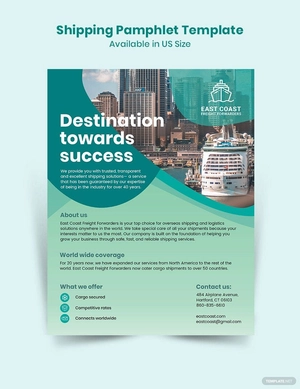 Shipping Pamphlet Template