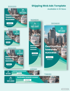 Shipping Web Ads Template