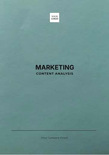 Free Marketing Content Analysis Template to Edit Online