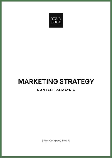Free Marketing Strategy Content Analysis Template to Edit Online