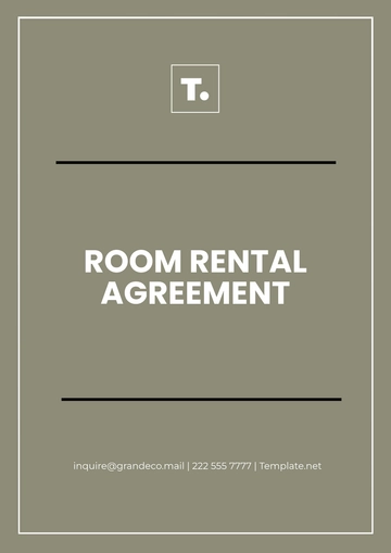 Free Room Rental Agreement Template to Edit Online